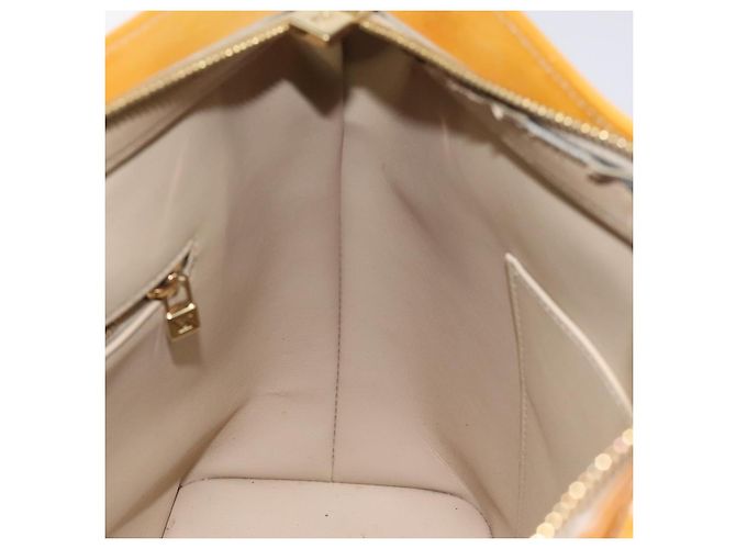 LOUIS VUITTON Monogram Vernis Borsa a Mano Houston Beige M91004 LV Auth 112869 - vista 19