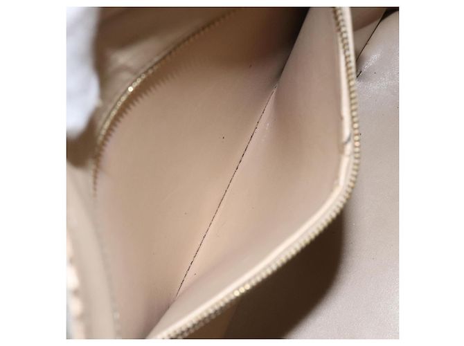 LOUIS VUITTON Monogram Vernis Borsa a Mano Houston Beige M91004 LV Auth 112869 - vista 21