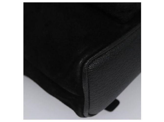 Bamboo Zaino GUCCI in pelle scamosciata nera e oro 003 1705 0030 Auth nb031 Nero D'oro - vista 17
