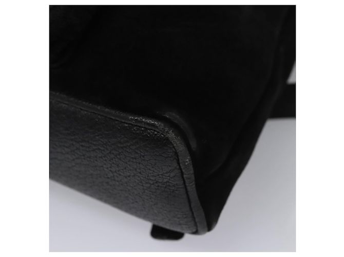 Bamboo Zaino GUCCI in pelle scamosciata nera e oro 003 1705 0030 Auth nb031 Nero D'oro - vista 18