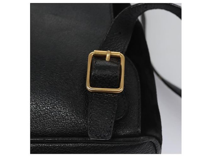 Bamboo Zaino GUCCI in pelle scamosciata nera e oro 003 1705 0030 Auth nb031 Nero D'oro - vista 21