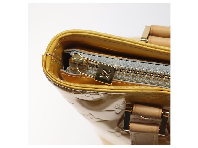 LOUIS VUITTON Monogram Vernis Houston Bolsa de Mão Cinza M91053 LV Auth BA339 - vista 10