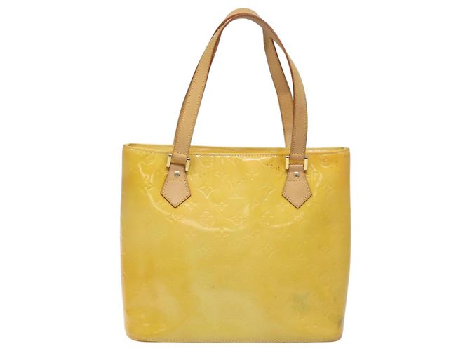 LOUIS VUITTON Monogram Vernis Houston Bolsa de Mão Cinza M91053 LV Auth BA339 - vista 13