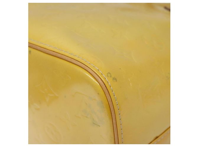 LOUIS VUITTON Monogram Vernis Houston Bolsa de Mão Cinza M91053 LV Auth BA339 - vista 15