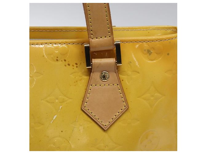 LOUIS VUITTON Monogram Vernis Houston Bolsa de Mão Cinza M91053 LV Auth BA339 - vista 17