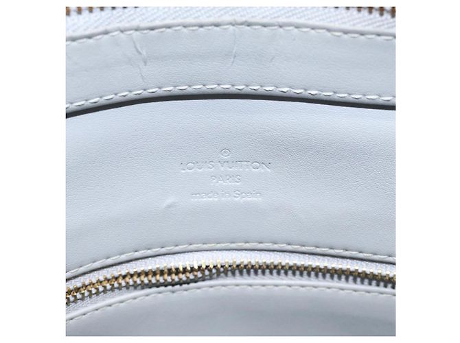 LOUIS VUITTON Monogram Vernis Houston Bolsa de Mão Cinza M91053 LV Auth BA339 - vista 18