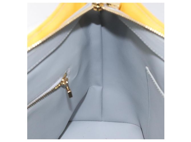 LOUIS VUITTON Monogram Vernis Houston Bolsa de Mão Cinza M91053 LV Auth BA339 - vista 19
