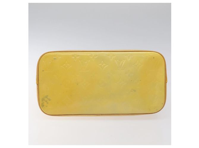 LOUIS VUITTON Monogram Vernis Houston Bolsa de Mão Cinza M91053 LV Auth BA339 - vista 5