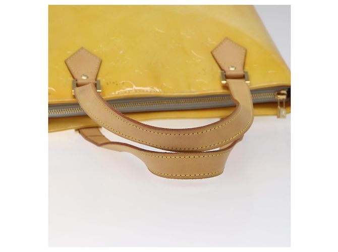 LOUIS VUITTON Monogram Vernis Houston Bolsa de Mão Cinza M91053 LV Auth BA339 - vista 7