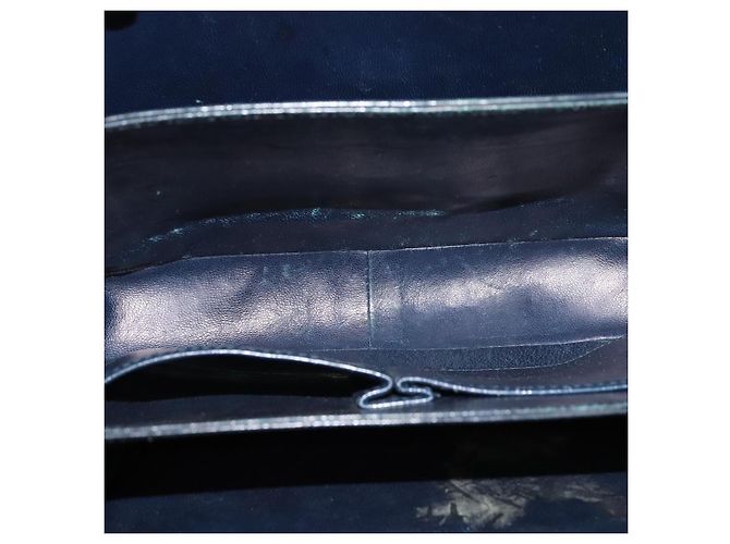 Céline Borsa a spalla Celine C Sulky in tela blu navy Auth EC321 - vista 11