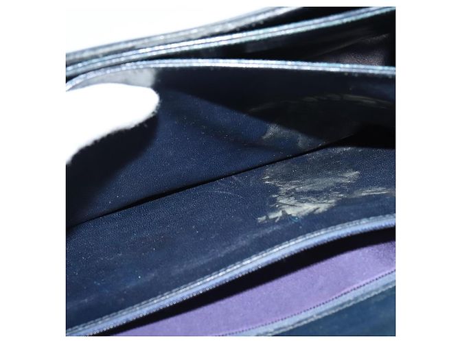 Céline Borsa a spalla Celine C Sulky in tela blu navy Auth EC321 - vista 12
