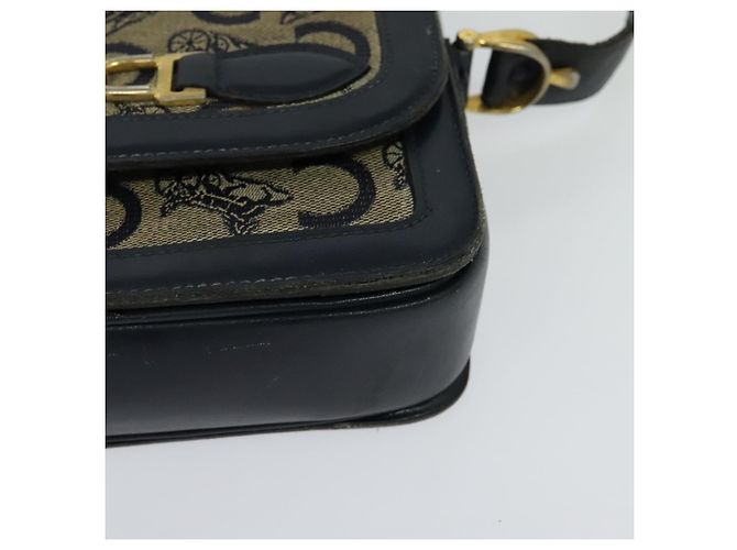 Céline Borsa a spalla Celine C Sulky in tela blu navy Auth EC321 - vista 15