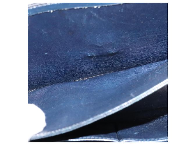Céline Borsa a spalla Celine C Sulky in tela blu navy Auth EC321 - vista 22