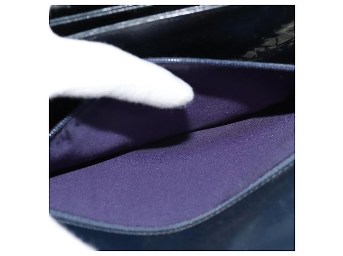 Céline Borsa a spalla Celine C Sulky in tela blu navy Auth EC321 - vista 23
