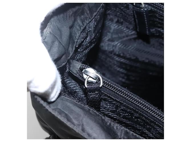 PRADA Borsa Tote Nylon Nera Auth IN035 Nero - vista 19
