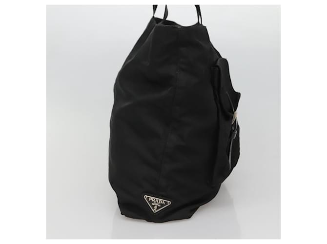 PRADA Borsa Tote Nylon Nera Auth IN035 Nero - vista 3