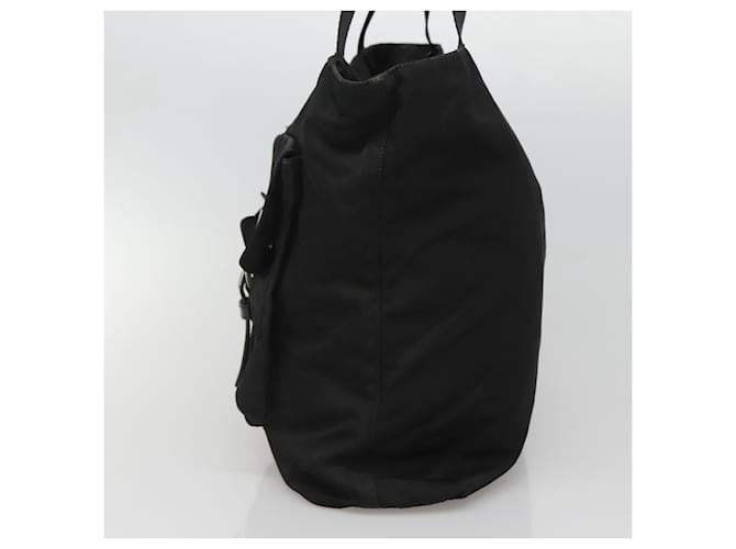 PRADA Borsa Tote Nylon Nera Auth IN035 Nero - vista 4