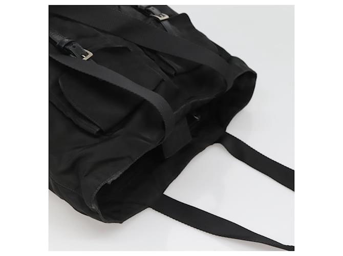 PRADA Borsa Tote Nylon Nera Auth IN035 Nero - vista 6