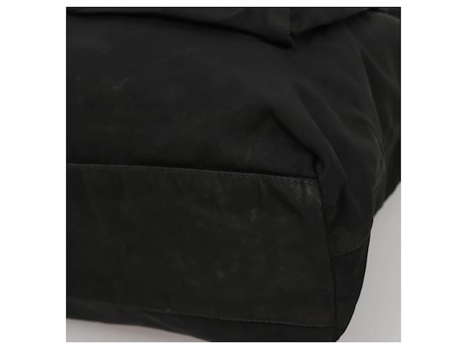 PRADA Borsa Tote Nylon Nera Auth IN035 Nero - vista 8