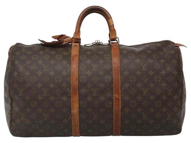 LOUIS VUITTON Monogram Keepall 55 Borsa Boston M41424 LV Auth bs23192 Monogramma - vista 13