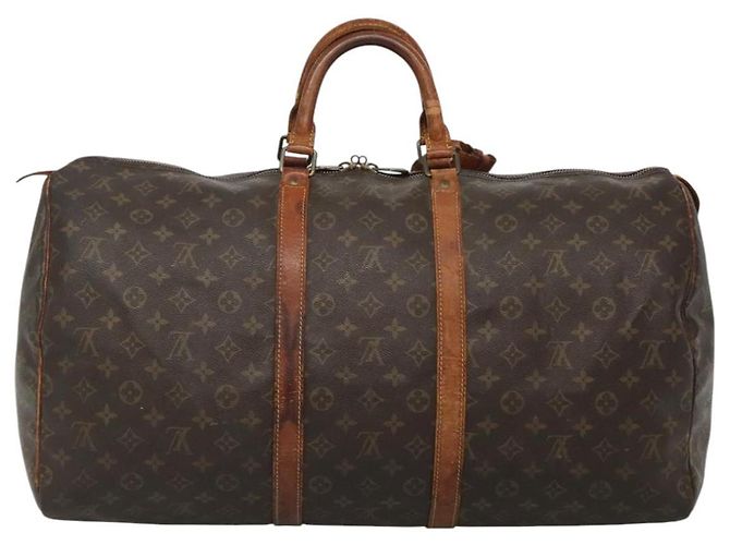 LOUIS VUITTON Monogram Keepall 55 Borsa Boston M41424 LV Auth bs23192 Monogramma - vista 2