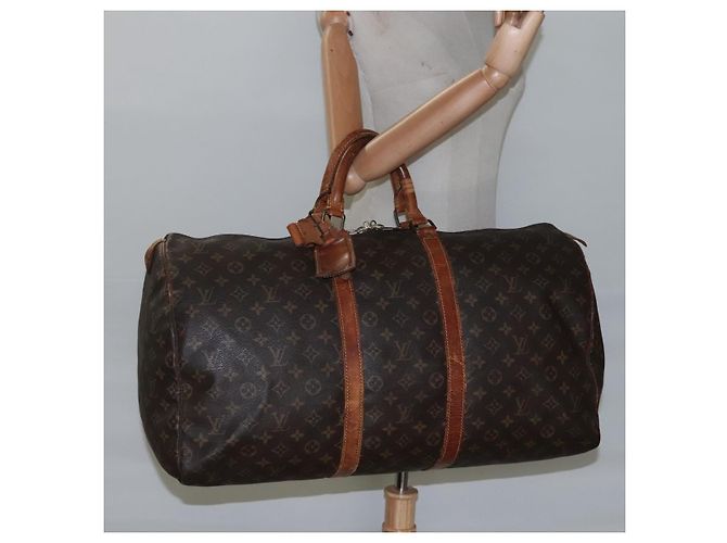 LOUIS VUITTON Monogram Keepall 55 Borsa Boston M41424 LV Auth bs23192 Monogramma - vista 21