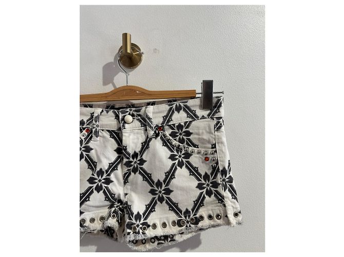 ISABEL MARANT Shorts T.International S Algodón Blanco - vista 2