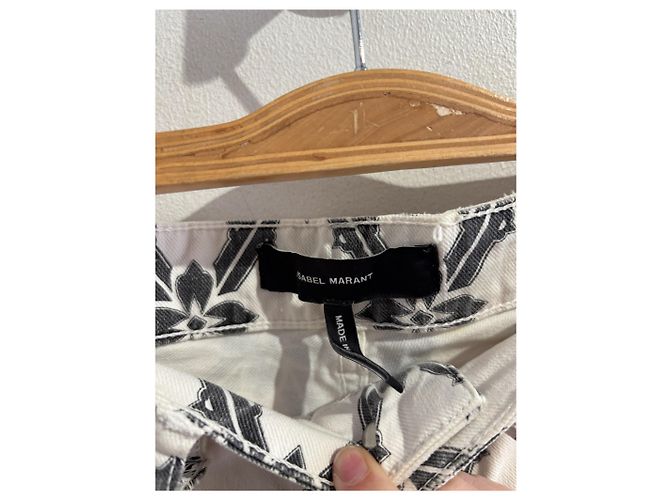 ISABEL MARANT Shorts T.International S Algodón Blanco - vista 4