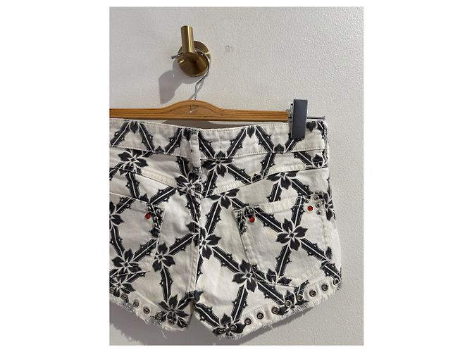 ISABEL MARANT Shorts T.International S Algodón Blanco - vista 6