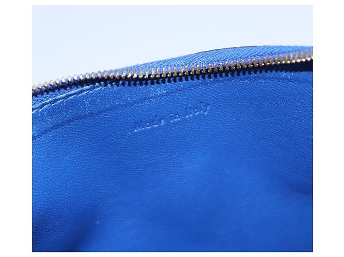Céline Pochette in pelle blu oro Auth ti2920 D'oro - vista 10