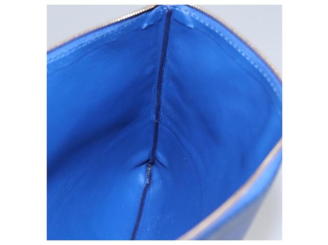 Céline Pochette in pelle blu oro Auth ti2920 D'oro - vista 12