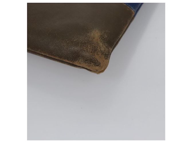 Céline Pochette in pelle blu oro Auth ti2920 D'oro - vista 16