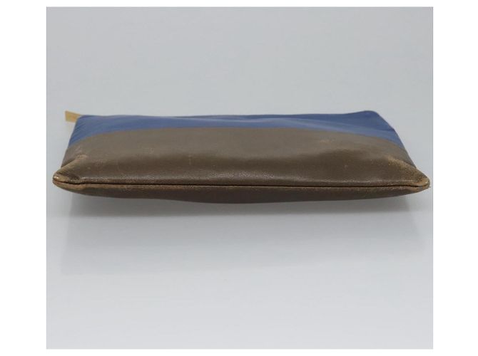 Céline Pochette in pelle blu oro Auth ti2920 D'oro - vista 6