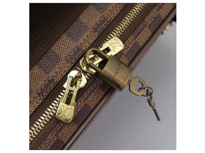 LOUIS VUITTON Trunk Satellite 53 Damier Ebene SPO M23356 LV Auth 115731A - vista 20
