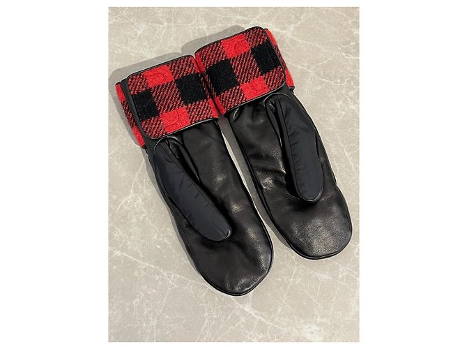 CHANEL Handschuhe T.International S Leder Schwarz - Ansicht 3