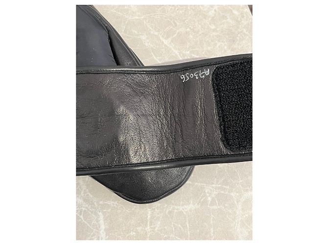 CHANEL Handschuhe T.International S Leder Schwarz - Ansicht 4