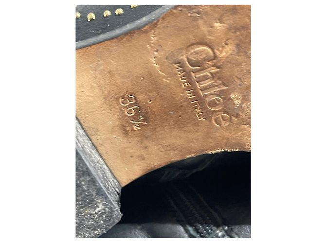 Chloé Botines CHLOE T.EU 36.5 Cuero Negro - vista 6
