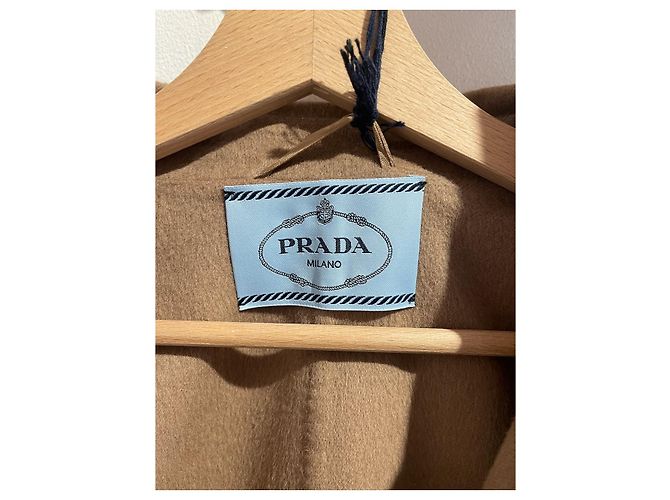 Abrigos PRADA T.International L Lana Camello - vista 6