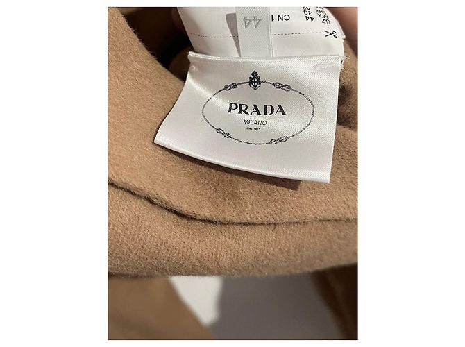 Abrigos PRADA T.International L Lana Camello - vista 9