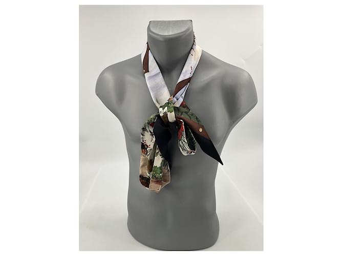 Sciarpa Burberry in seta multicolore - vista 5