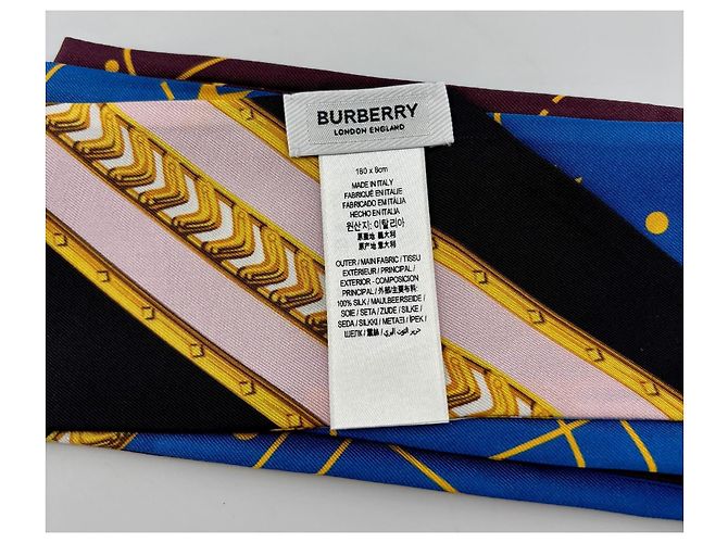 Foulard Choker Burberry in Seta Multicolore - vista 4