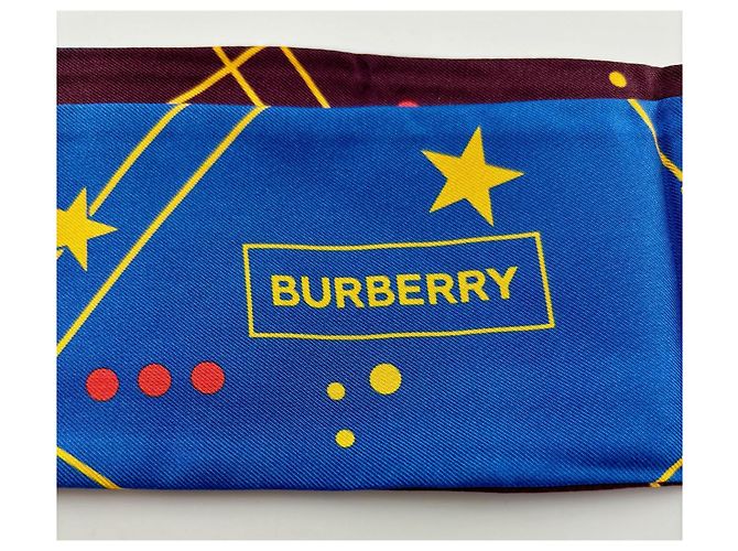 Foulard Choker Burberry in Seta Multicolore - vista 5