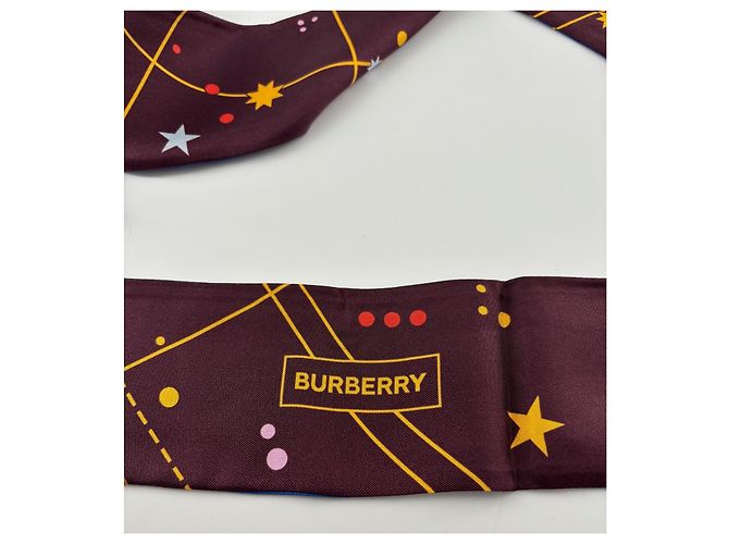 Foulard Choker Burberry in Seta Multicolore - vista 8