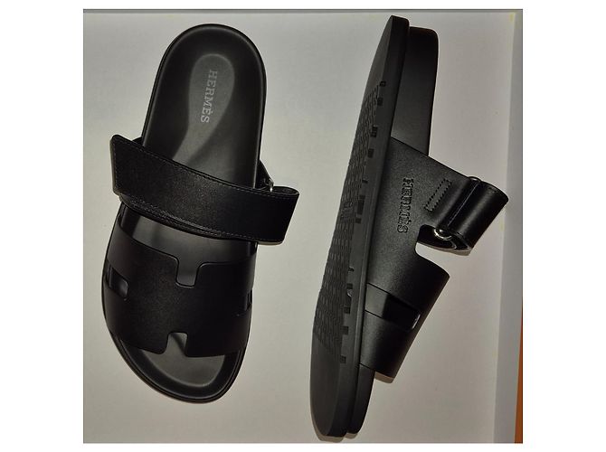 Chypre sandals Hermès Black - view 3