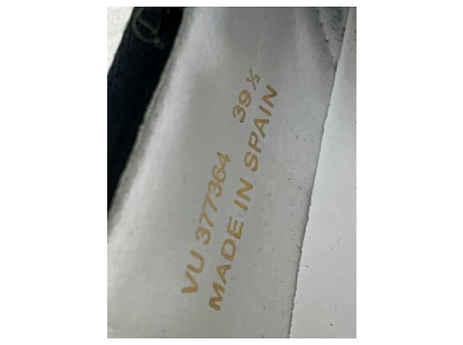 Ballerine Saint Laurent con borchie in tela e pelle nero bianco - vista 2