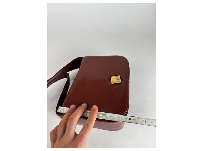 Vintage Givenchy 4G Leder Tasche Braun - Ansicht 13
