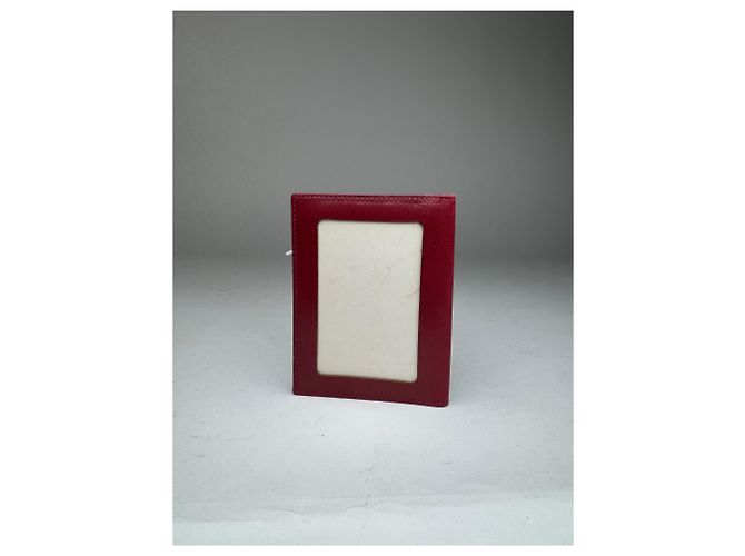 Céline Vintage Celine Paris Leather Card Holder Dark Red - view 3