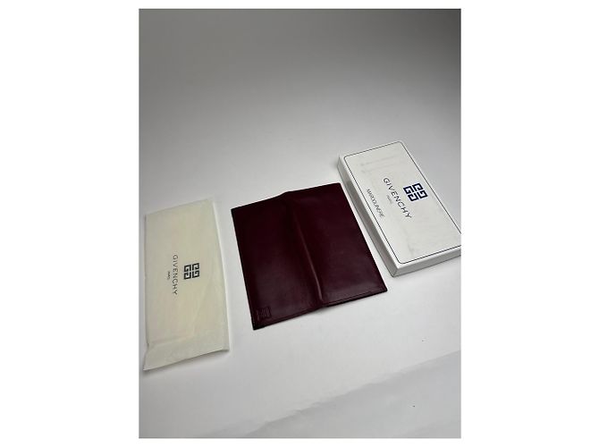 Porta ID in pelle vintage Givenchy bordeaux Bordò - vista 5