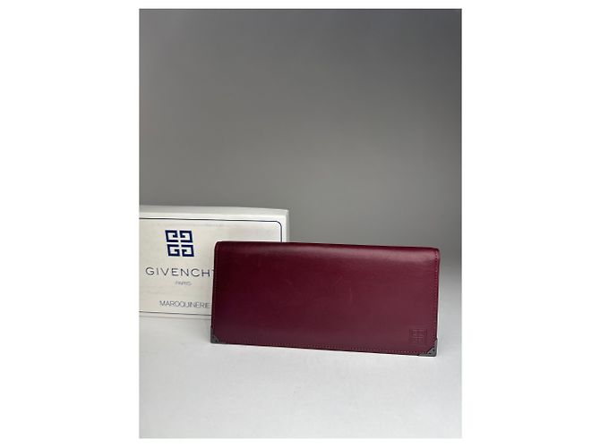 Porta ID in pelle vintage Givenchy bordeaux Bordò - vista 6