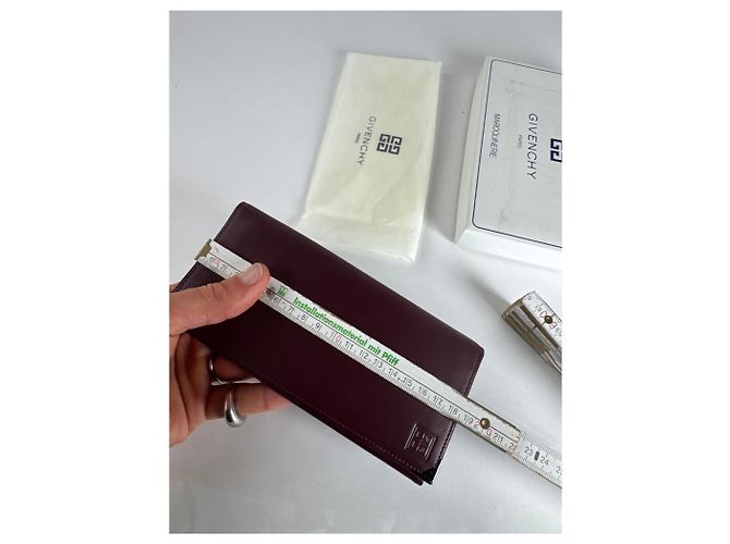 Porta ID in pelle vintage Givenchy bordeaux Bordò - vista 7